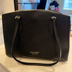 Kate Spade Classic Black Leather Shoulder Bag
